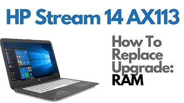 How To Replace Upgrade RAM - HP Stream 14 Laptop Computer