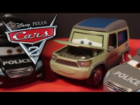 Miles Axlerod with Open Hood Disney Pixar Cars 2 Mattel 2013 CHASE Diecast Review