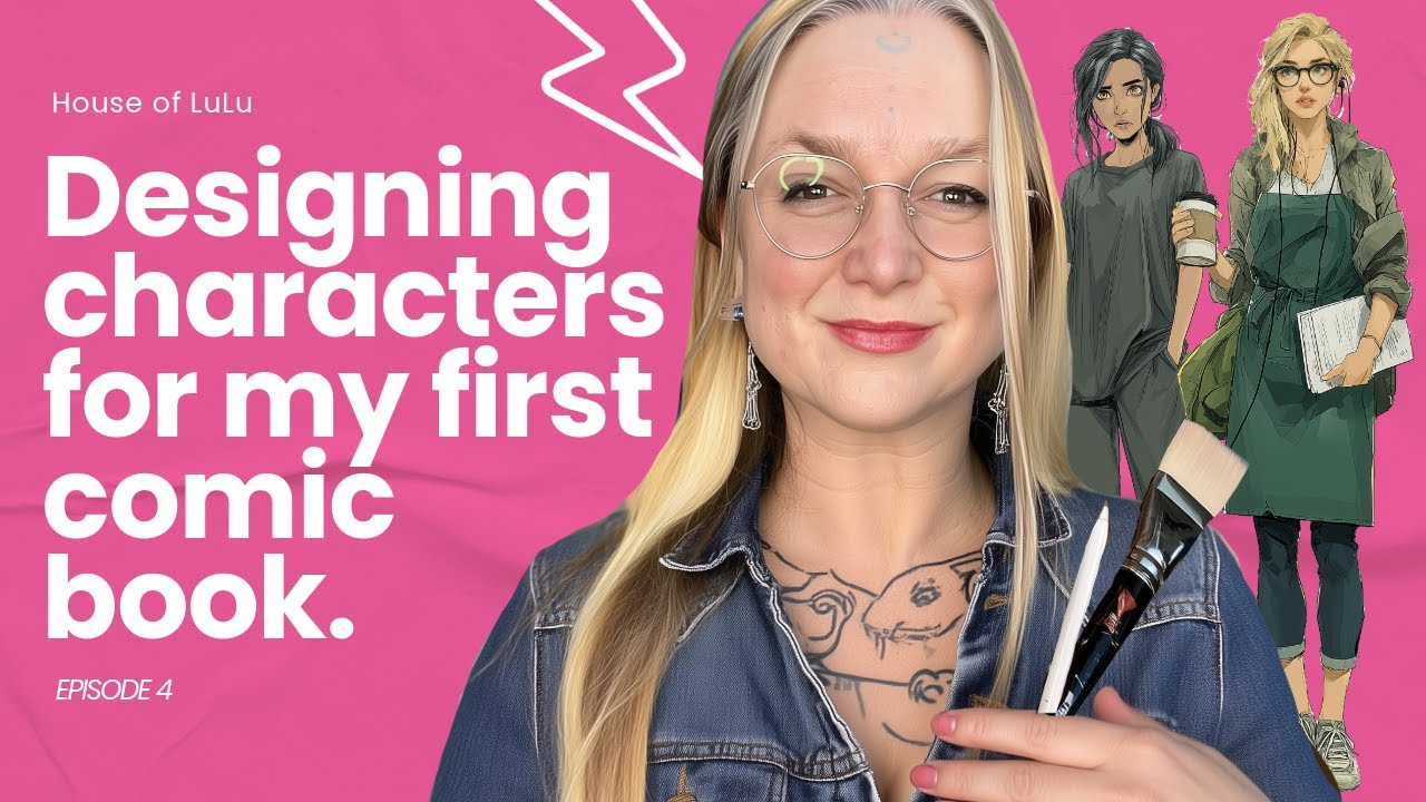 Designing the First Characters for Comic Book. Episode 4.