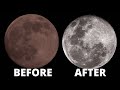 How to stack moon photography