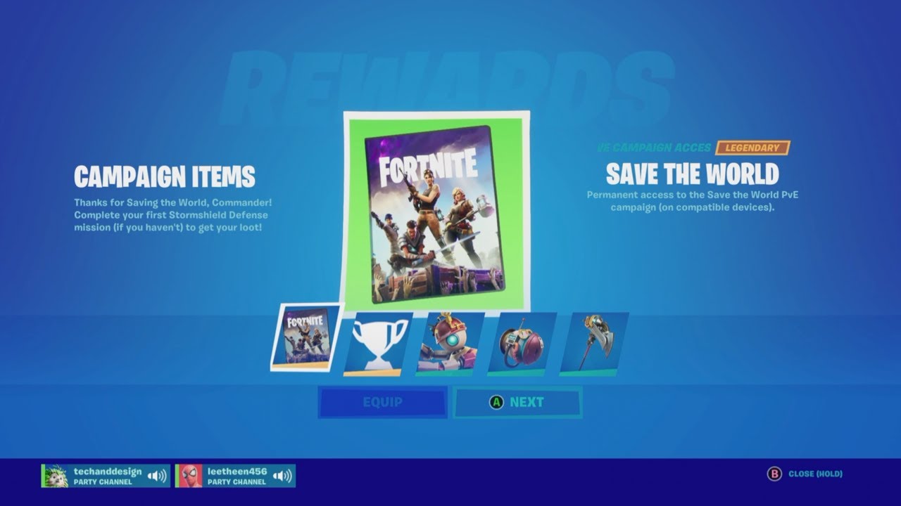 Fortnite PS4 Stickers Save The World