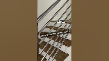 Welding up a handrail using the picket master pro #handrail #fabrication #picketmaster #weld #metal