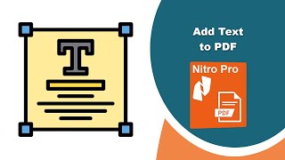 How to Quickly Insert Text into Any PDF Document in Nitro Pro PDF Editor