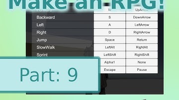 Unity RPG mechanics tutorial series | Part 9 | Customizable input 2/3