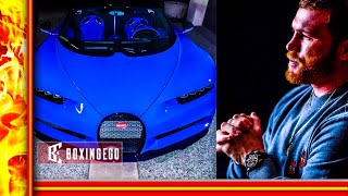 CANELO BUYS MILLION DOLLAR BUGATTI CAR SMURF BLUE! BUGATTI BORN READY DRIP GOD!