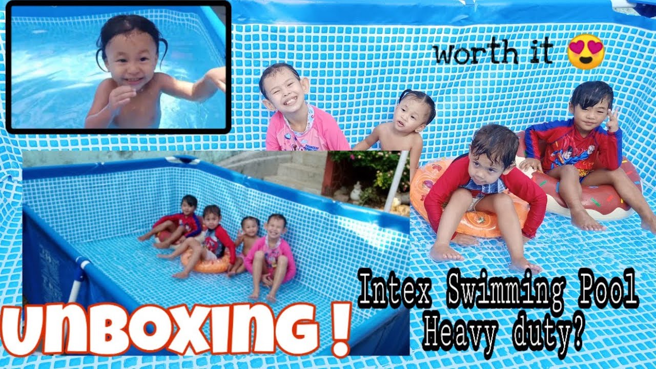 UNBOXING & SET UP Intex Swimming Pool | Erica Legaspi - YouTube