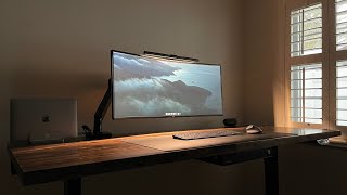 My Minimalist Computer Desk Setup & Build DIY!