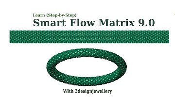 ||🔷How to Use Smart flow in Matrix 9.0🔷|| #Matrix9 #Jewellery Cad Design #3designjewellery