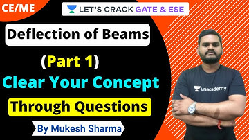 Deflection of Beams: Clear Your Concept Through Questions (Part 1) | Strength of Material | Mukesh