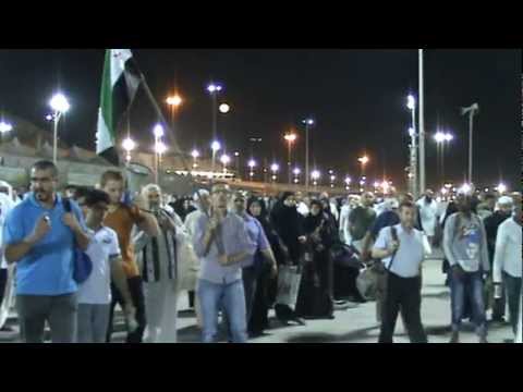 علم سوريا الحرة يرفرف بالأراضي المقدسة 