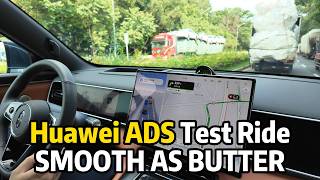 Huawei ADS 4.1 test ride on the AITO M7 MAX (BEV)