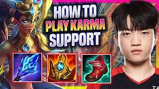 LEARN HOW TO PLAY KARMA SUPPORT LIKE A PRO! - T1 Keria Plays Karma Support vs Nautilus! |