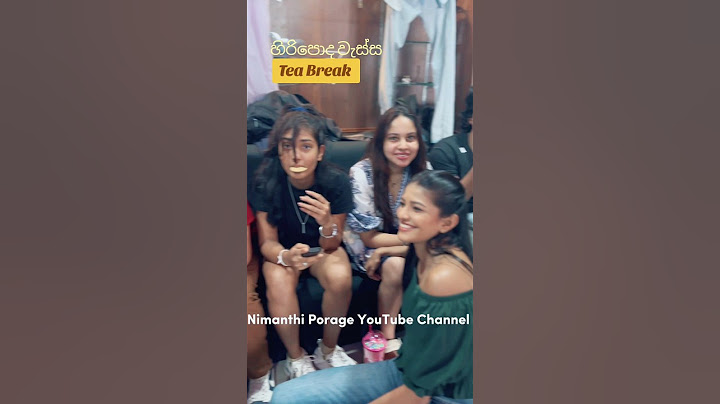 හිරිපොද වැස්ස Tea Break එකේදි | nimanthi porage | hiripoda Wessa teledrama