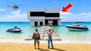 Can Franklin Save INDIAN BIKE DRIVING 3D House in Water in GTA 5?! screenshot 2