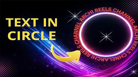 How to Write in Circle in Photoshop