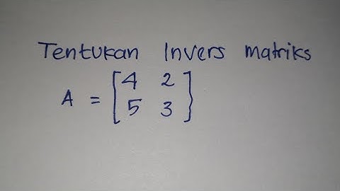 Invers Matriks 2×2 | Matematika SMA