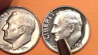 1975 No S Dime - Worth $500 Thousand Dollars - Why? - United States Franklin Roosevelt 10 Cents Coin
