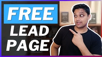 How To Create Lead Capture Page For Free - List Building Tutorial - Works For Affiliate Marketing
