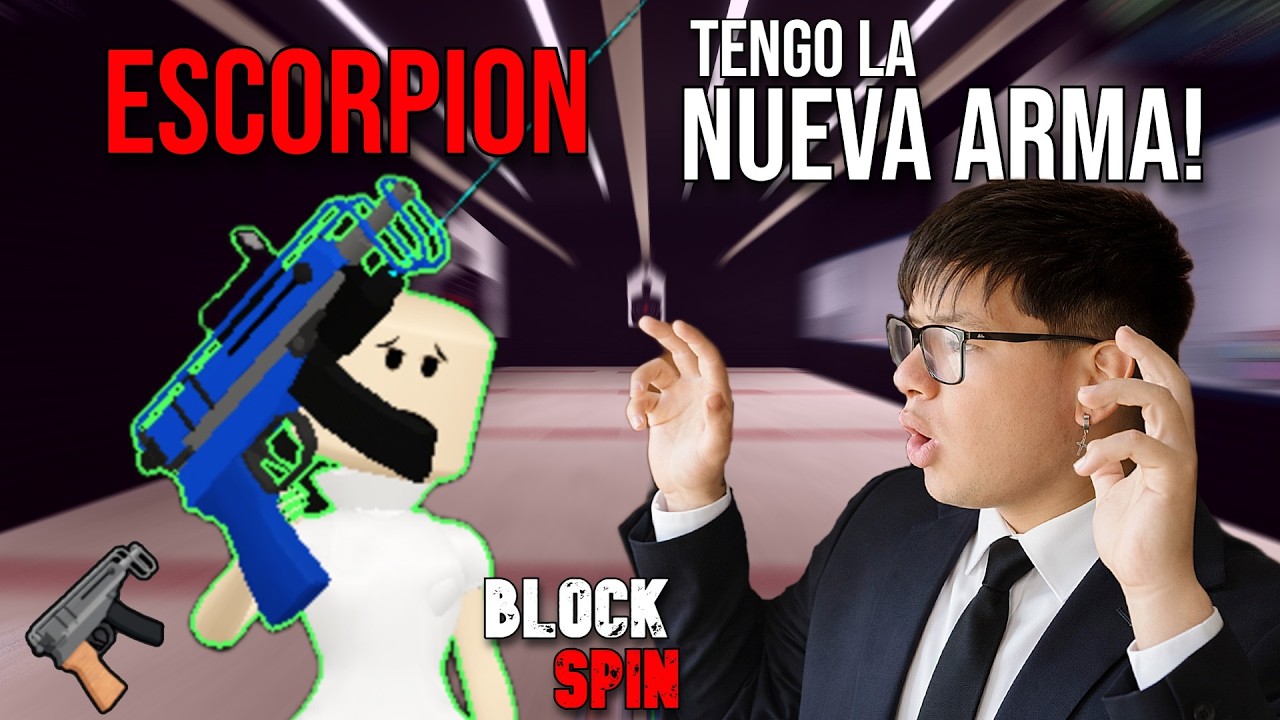 consegui LA NUEVA ARMA SCORPION! de blockspin y asi ESTAS SON SUS ESTADISTICAS! roblox