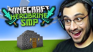 Herobrine Smp Building My First House Rawknee Youtube