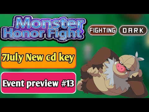 Cd key code event preview #13 Slaking pokemon Monster honor fight pokeVS