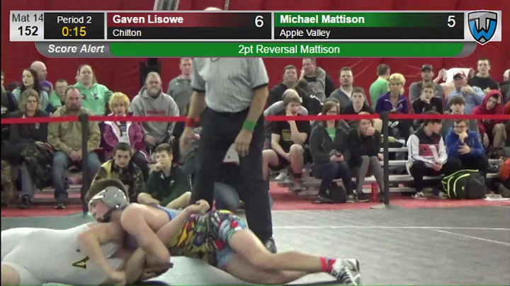 152 Michael Mattison Apple Valley vs Gaven Lisowe ...