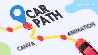 Custom Canva Map Animation | Car Route 🚗