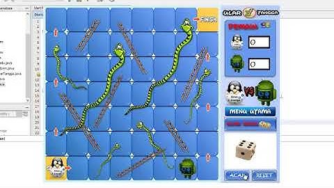 Snakes and Ladders Game Using Java Programming