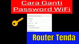 Cara mengganti Password Wifi Router Tenda. Mudah Banget !