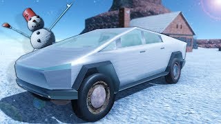 Driving the Tesla Truck & Massive AI Crashes in The Long Drive Mods! screenshot 4