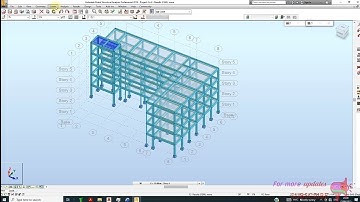 COMPLETE REINFORCED CONCRETE BUILDING DESIGN IN ROBOT STRUCTURAL ANALYSIS.