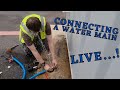 Connecting a live water supply and a quick 2 port change