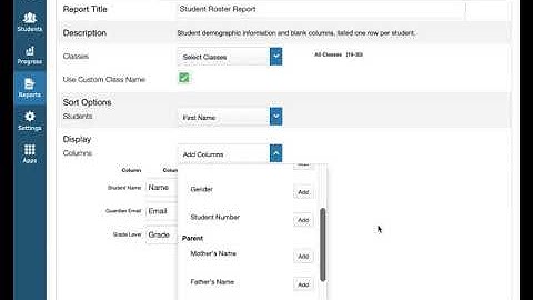 Export Report from PowerSchool