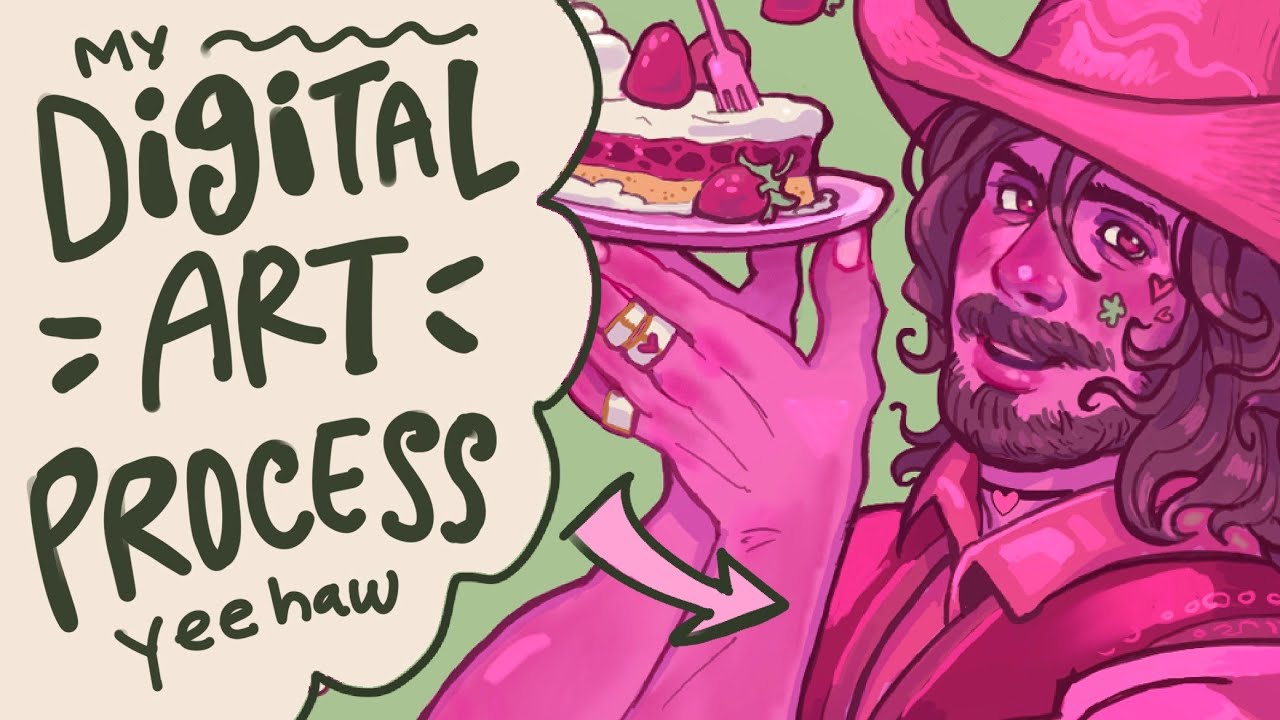draw with me my digital art process - YouTube