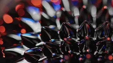 Colorful Ferrofluid Liquid Structure Stock Video