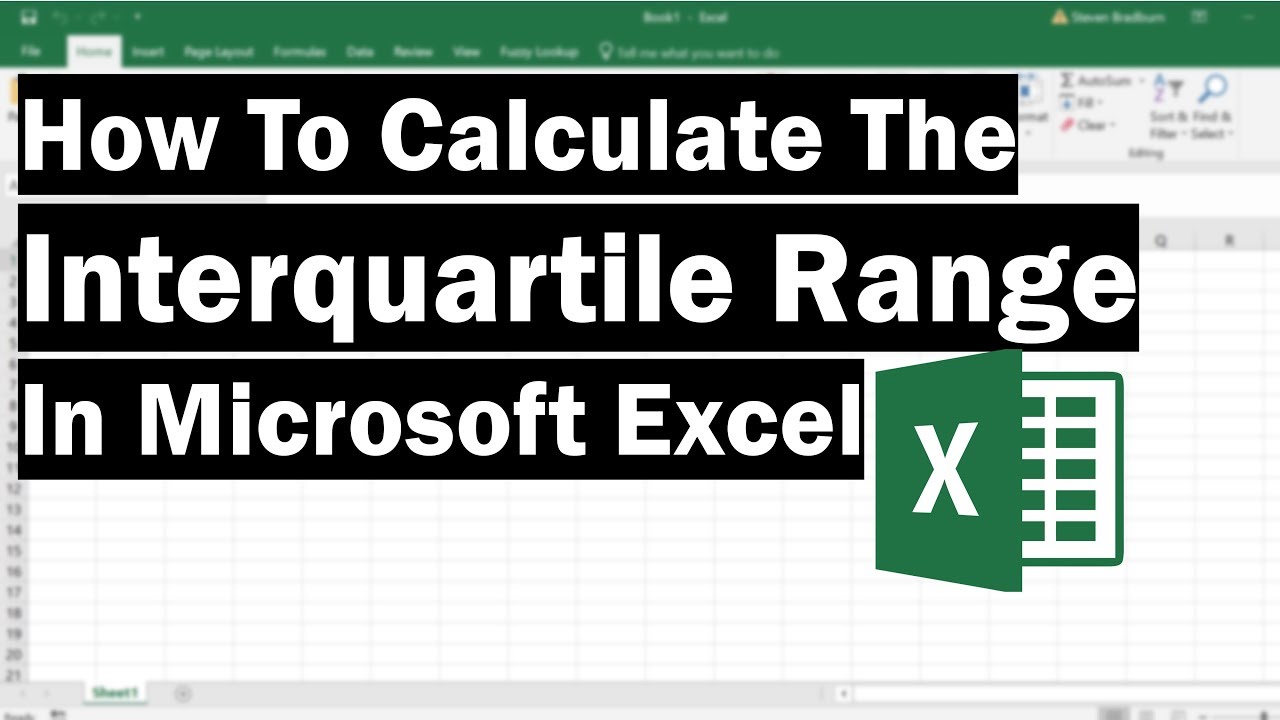 How To Calculate The Interquartile Range (IQR) In Excel