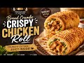🥐 Crispy Bread Crumbs Chicken Roll | Bakery Style Chicken Snack 🔥🍗