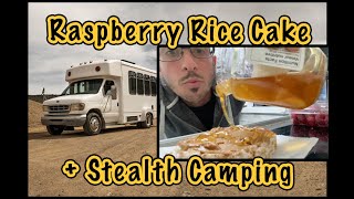 Stealth Camping & Making Raspberry Rice cakes in Oregon /\\/ Buslife Vlog 002