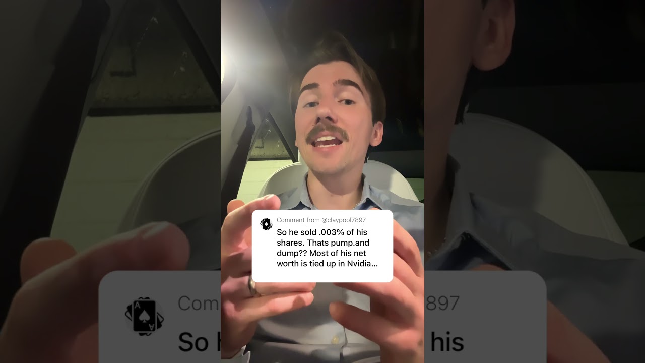 Nvidia CEO Sold "ONLY" 0.003% of His Stock 📉