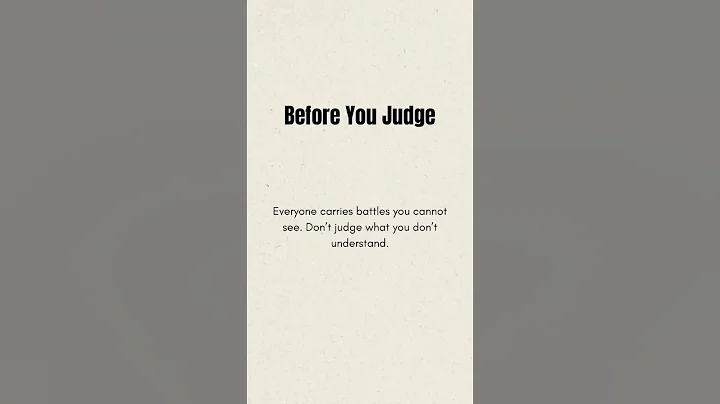 Don’t Judge #tricks #psychology #quotes #selfimprovement #shorts #motivation