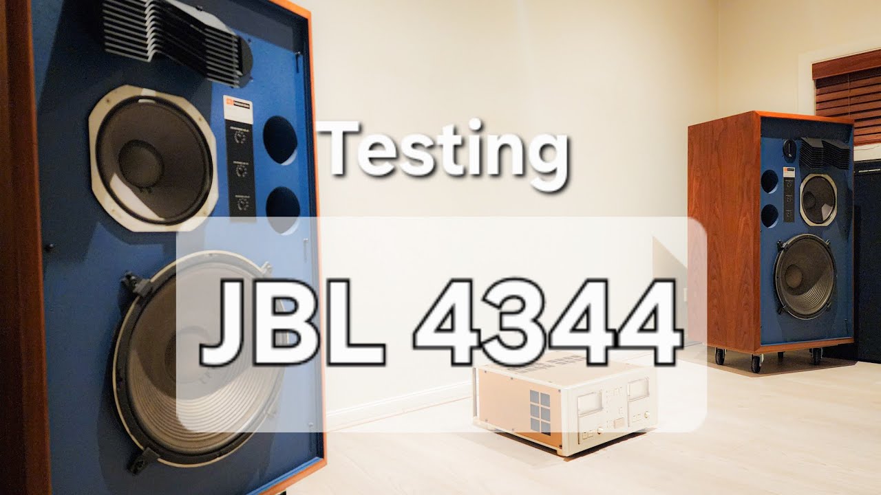 JBL 4344 First Test - YouTube