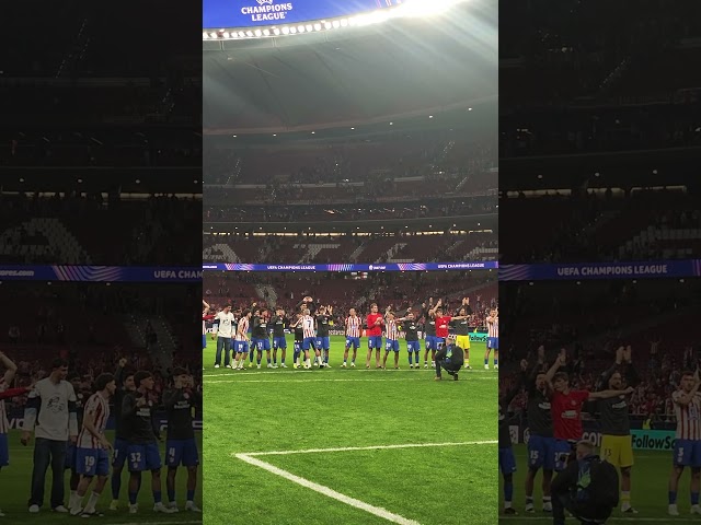 Igrači Atletika izašli na "bis"!  #AtleticoDeMadrid #Barcelona