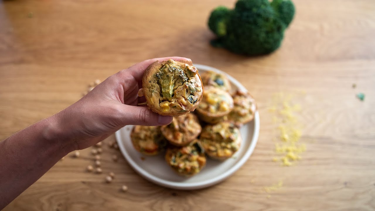 Vegan chickpea muffins 