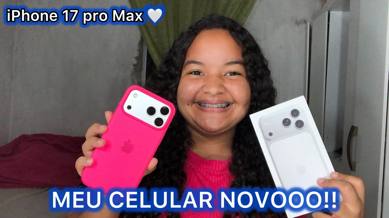 MEU CELULAR NOVO! - IPHONE 17 PRO MAX 256gb