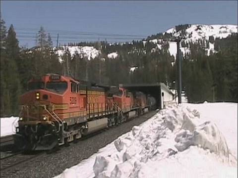 BNSF Train on Donner Pass