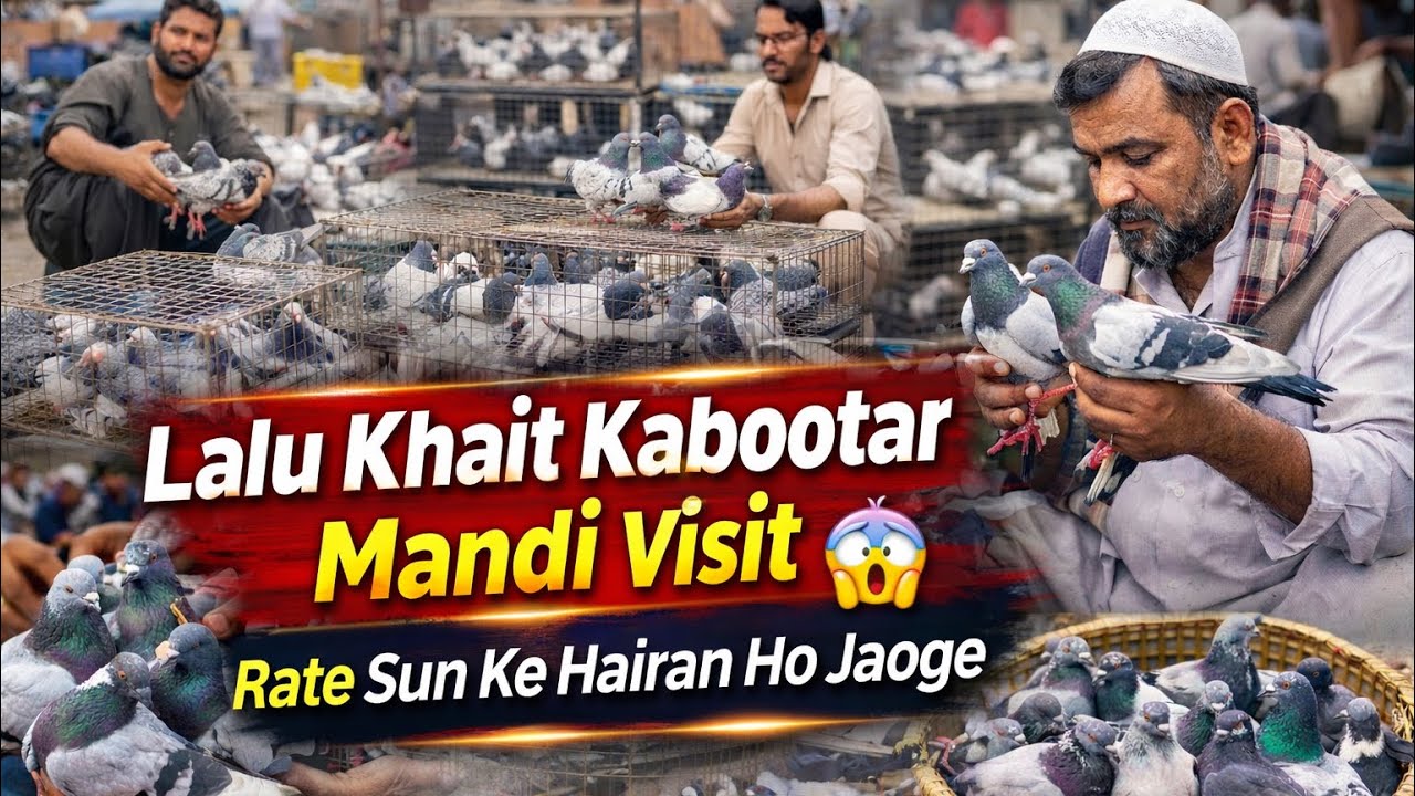 Surprise Rate Lalu khait Mandi || apne kabootar bhi sell kiye || Visit kabootar mandi ❤️