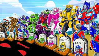 ALL TEAM TRANSFORMERS: Gold Egg - Kong Spider, Bumblebee 7, Optimus Prime, ACREE, TVBaby Mine, Sheep