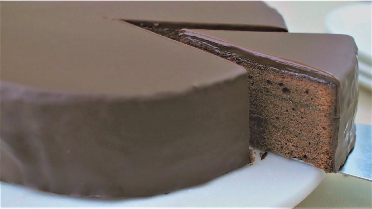 ザッハトルテ風チョコレートケーキの作り方 Asmr Sachertorte Youtube