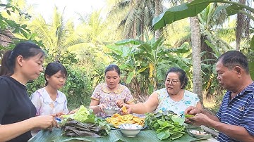 Quá Hấp Dẫn với Món Bánh Khọt Nước Cốt Dừa Cuống Rau Sống Chấm Nước Mắm Chua | TKQ & Family T2229