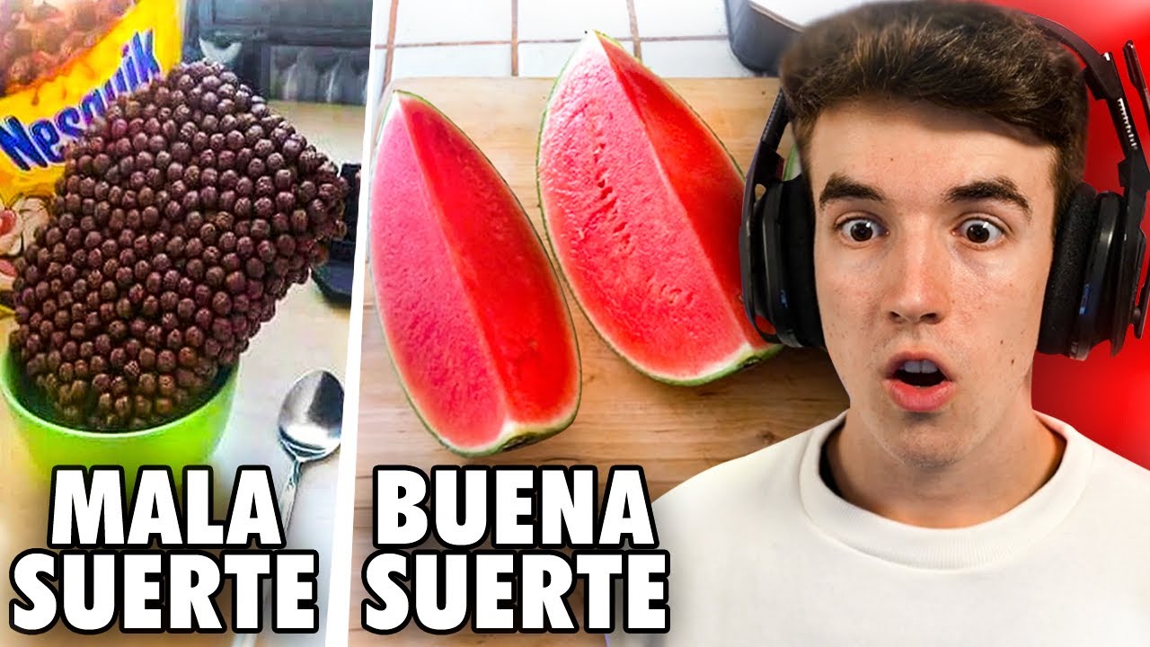 BUENA SUERTE en la COMIDA VS MALA SUERTE en la COMIDA